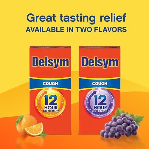 Delsym 12 Hour Cough Medicine for Adults, Powerful Relief for 12 Hours, Cough Suppressant Liquid with Extended-Release Dextromethorphan, Orange Flavor Liquid Cough Syrup, 5 Fl Oz (Pack of 1) thumbnail 6