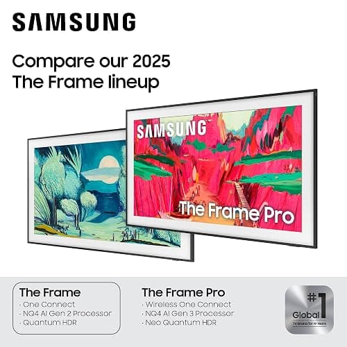 Samsung 65-Inch Class The Frame LS03F 4K QLED Smart TV (2025 Model) Slim Fit Wall Mount, Modern Frame Design, NQ4 AI Gen2 Processor, Art Mode, Artful Picture Quality, Samsung Vision AI, Alexa Built-in thumbnail 5