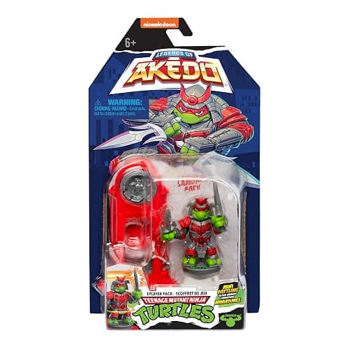 Full Set of 8 Unique Characters - Legends of Akedo Teenage Mutant Ninja Turtles, Mini Battling Warriors TMNT Figure with Samurai Deco Ready to Battle, with Unique Weapons, Ready, Fight, Split Strike thumbnail 4