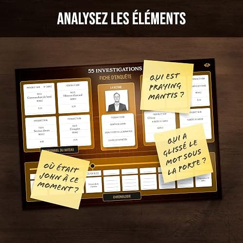 Dossiers Criminels - Disparition Aux Caraïbes : John Leblanc Est Porté Disparu - Jeu de Societe Escape Game - Jeu d’Enquête Immersif et Collaboratif, 1-6 Joueurs thumbnail 4