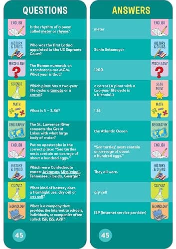 Brain Quest 5th Grade Smart Cards Revised 5th Edition (Brain Quest Smart Cards) thumbnail 4