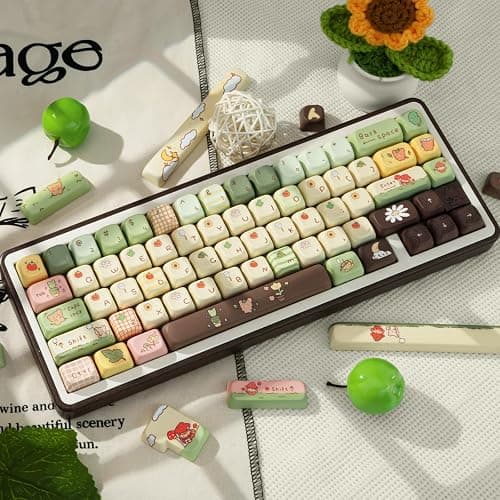COOMICKEY Cute Keycaps, Thick PBT Keycap FOA Profile, 149 Keys Keyboard Keycaps, Dye-Sublimation Keycap Set Compatible with 60% 75% 96% 100% Cherry Gateron MX Switches Mechanical Gaming Keyboard thumbnail 9