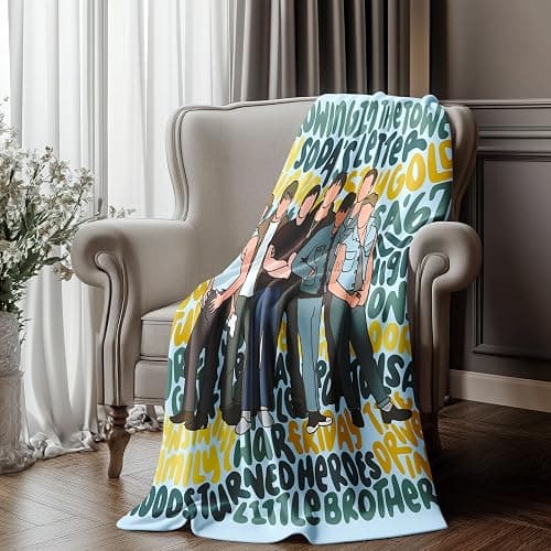50'' x 40'' Music Gift Large Size Flannel Blanket, Siders Throw Blanket Musical, Ultra-Soft Micro Blankets All Seasons Warm Cozy Blankets for Sofa Chairs Bed Office Home Music Fans Women Men thumbnail 5