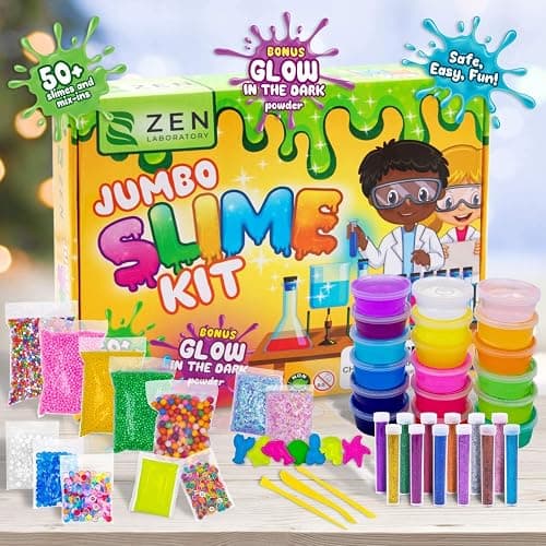 Ultimate Slime Kit for Girls 10-12 | Perfect Toys for Girls 7-12 Years Old | Complete DIY Slime Making Kit for Kids and Boys | Christmas Party Favors thumbnail 7