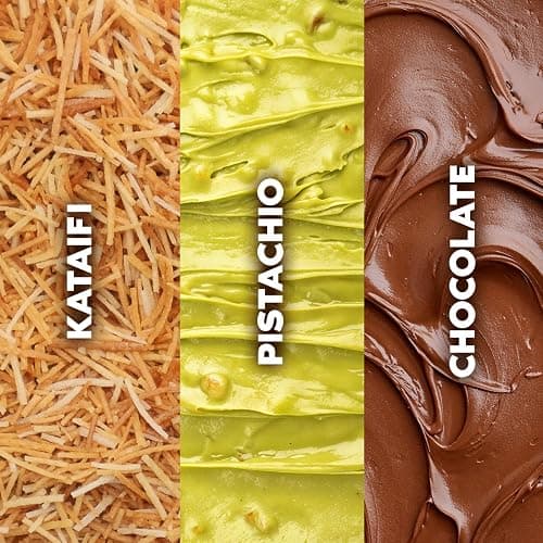 Dubai Chocolate Bar Kit - DIY Pistachio Chocolate Making Set with Kataifi, Pistachio Cream, Milk Chocolate Melts & Mold - Viral Middle Eastern Dessert Kit Gift Box (Makes 2 Bars) thumbnail 4