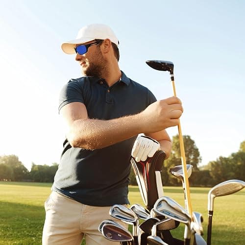 Original Golf Ball Finder Glasses Sports Edition, Blue Tinted Lens Illuminates White, Comes with Carry Pouch, Gift for Golfing Men & Women - ThumbsUp! thumbnail 4