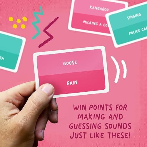Soundiculous - The Hilarious Family Party Game of Ridiculous Sounds | Fast-Paced, Easy-to-Leam Card Game | Great for Game Night, Travel & Holidays (New Edition) thumbnail 4