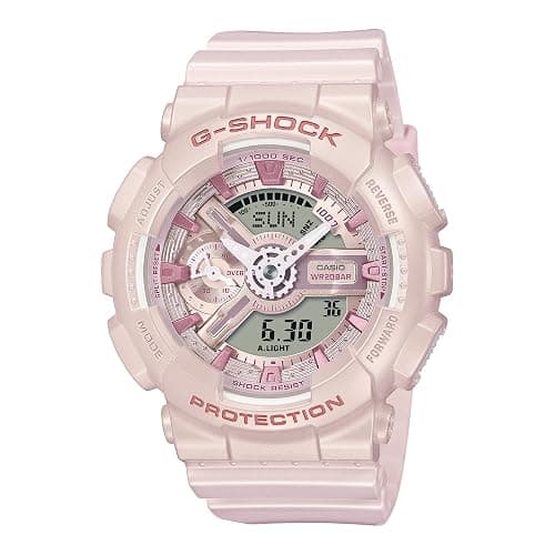Casio G-Shock Analog Digital Womens Watch Pearlescent Pink GMA-S110ST-4A - Image 1