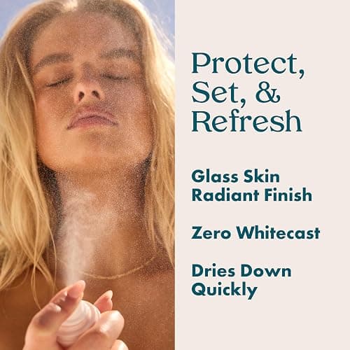 Kopari Sunglaze Sheer Setting Mist Sunscreen SPF 50, Weightless, Fast Drying, Ultra-Fine Setting Spray, Made With Hyaluronic Acid, Sets Makeup For A Hydrated, Dewy Finish, 2.53 fl oz thumbnail 3