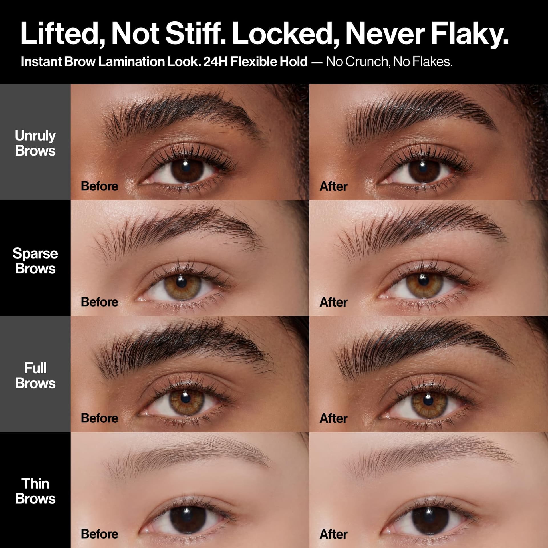 UNLEASHIA Shaper Pomade Eyebrow Fixer Eyebrow Gel for Defining and Fixing, Eyebrow Brush, Long Grip, Caring Ingredients, Transparent Eyebrow Gel thumbnail 2