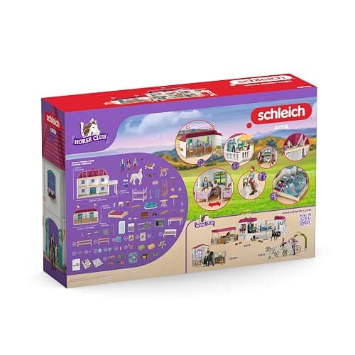 Schleich Horse Club - 179 PC Lakeside Country House and Stable Playset with Horse Figurines, Poseable Characters and Accessories - Realistic Farm Toys for Girls and Boys - Kids Ages 5+ | 42706 thumbnail 16