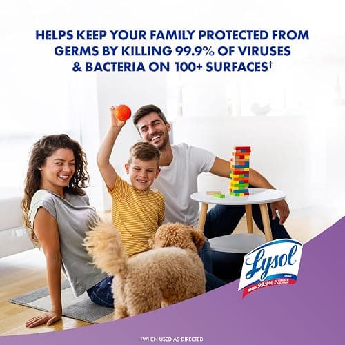 LYSOL Disinfecting Wipes, All Purpose Cleaner, Multi-Surface Antibacterial Cleaning Wipes, Household Cleaning Supplies, Dorm Essentials, Lavender + Mango Scents, 80 ct. (4 Pack) thumbnail 7