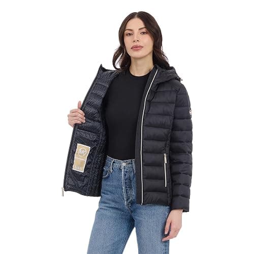 Michael Kors womens Packable Puffer Jacket, Lightweight Down Alternative thumbnail 4