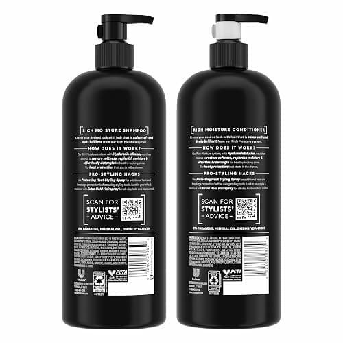 TRESemmé Rich Moisture Shampoo and Conditioner 2 Count Rich Moisture for Dry Hair Formulated With Vitamin E and Biotin 28 oz thumbnail 2
