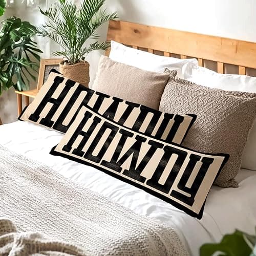 WARDOS Howdy Western 20x54 Body Pillow Cover, Western Southwestern Long Body Hug Pillow Cases for Cowgirl Cowboy Room Bedroom College Dorm Decor, Western Decor for Bed Couch Home Bedroom thumbnail 2