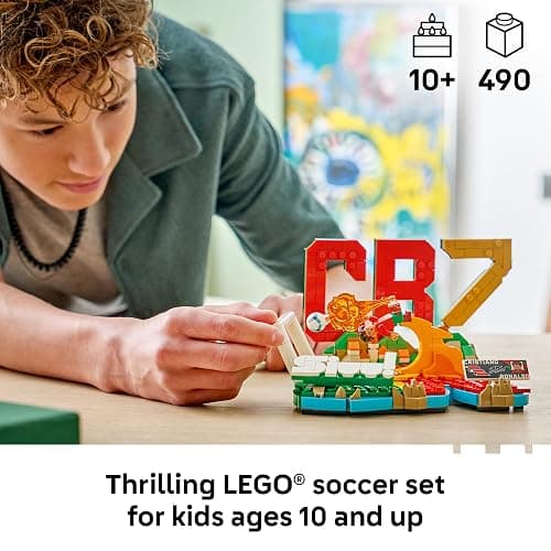 LEGO Editions Cristiano Ronaldo – Soccer Highlights - Building Set for Boys & Girls, Ages 10+ - Collectible Soccer Gift with Plaque - Kids Bedroom or Shelf Decor - 43012 thumbnail 2
