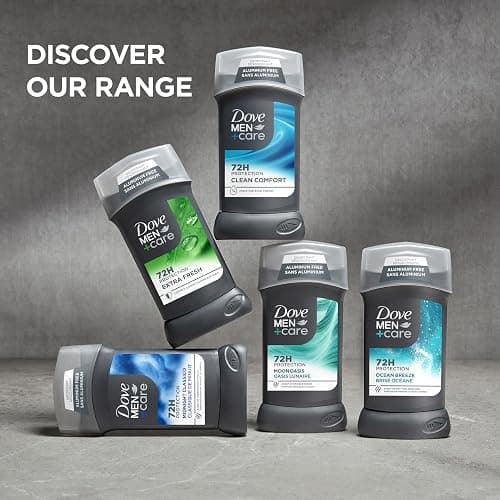 Dove Men+Care Deodorant Stick for Men Clean Comfort Pack of 2 Aluminum Free 72-Hour Odor Protection Mens Deodorant with 1/4 Moisturizing Cream 3 oz thumbnail 4