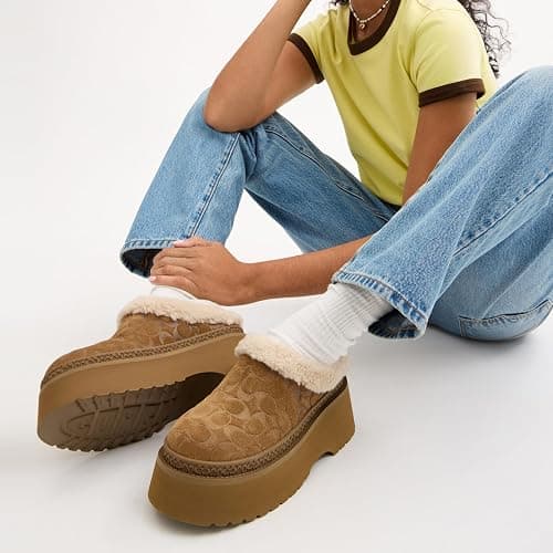 Coach Womens Cecelia Shearling Clog thumbnail 5
