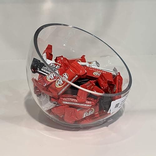WGVI Clear Slant Cut Bowl Glass Vase, Glass Terrarium, Candy Dish, Glassware, Slant Open: 7". Height: 6" x 2.7". Base: 4" (1 Piece) thumbnail 7