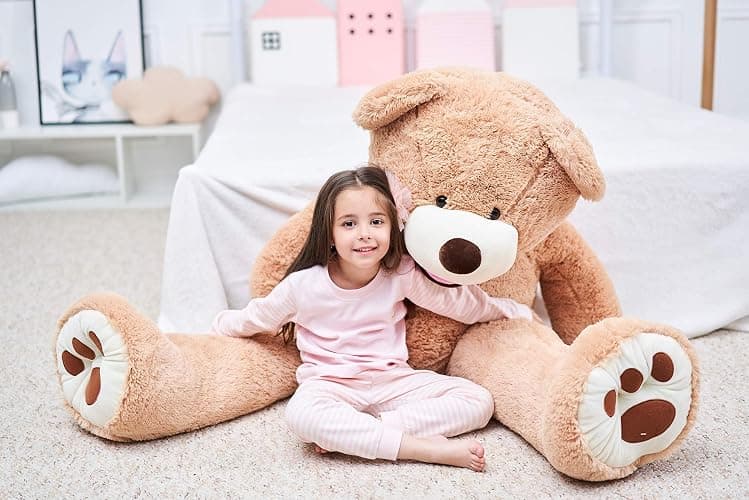 IKASA Giant Teddy Bear Plush Toy Stuffed Animals (Brown, 63 inches) thumbnail 2