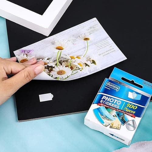 durony 800 Pieces Photo Sticker White Double-Sided Self Adhesive Photo Tapes for Pictures DIY Photo Album Journal thumbnail 4