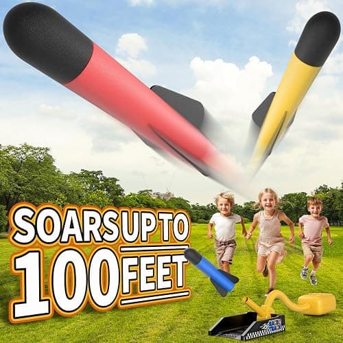 Beby Buty Indoor Outdoor Car Launcher Toys for Kids Boys, Rocket & Cars Launcher Toys Include 6 Foam Rockets & 2 Cars, Ideas 3 4 5 6 Years Boys Toys Birthday Gifts, Outdoor Toys for Kids Ages 3-5 4-8 thumbnail 5
