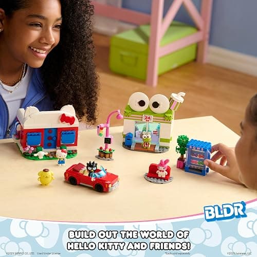 BLDR Hello Kitty and Friends Keroppi Mart Building Set with Hello Kitty and Keroppi Minifigures - Gift for Kids, Girls, Sanrio, and Kawaii Fans Ages 8+, 0103 thumbnail 6