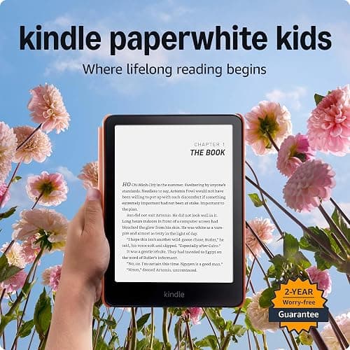 Amazon Kindle Paperwhite Kids 16GB (newest model) – larger 7" glare-free display – Kids read an average of 1+ hour per day with Kindle – Starfish thumbnail 7
