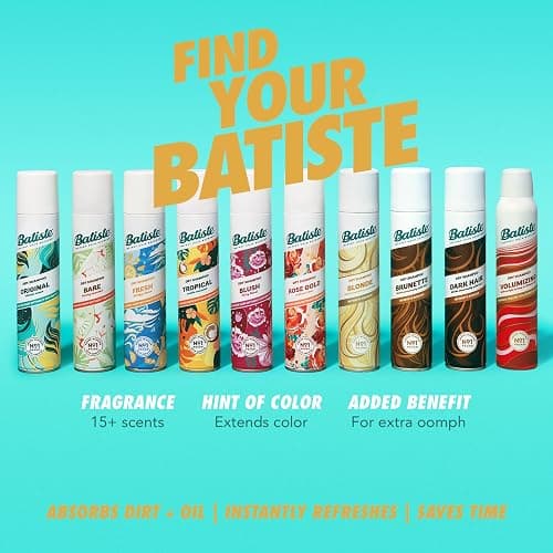 Batiste Dry Shampoo for Blonde Hair, Refresh Hair and Absorb Oil Between Washes, Waterless Shampoo for Added Hair Texture and Body, 5.71 oz thumbnail 4