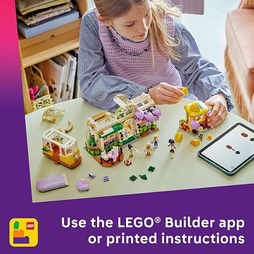 LEGO Friends Plant Café & Flower Shop Pretend Play Building Toy - Playset with 4 Minidolls and Cat Toy for Creative Storytelling - Birthday Gift Idea for Girls and Boys, Ages 9 and Up - 42671 thumbnail 6