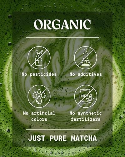 NaturaleBio Japanese Organic Matcha Green Tea Powder - Premium Grade-100g. Produced in Japan, Uji, Kyoto. Use for Drinking, Cooking, Baking, Smoothie Making and with Milk. Vegan & Vegetarian Friendly thumbnail 2