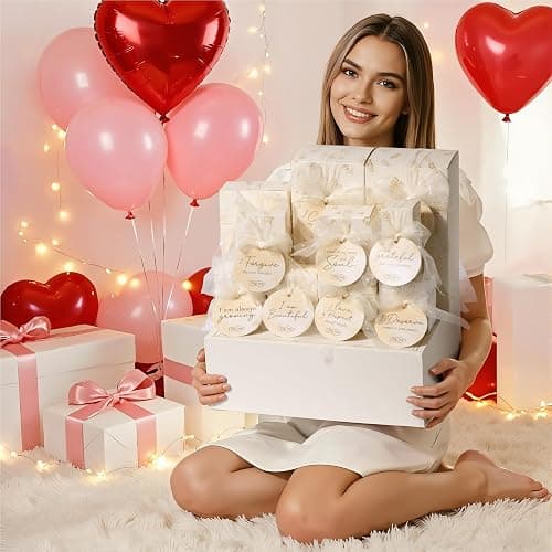 Spa Gifts for Women Teen Girl Gifts Trendy Stuff, Positive Affirmation Cards & Self Care Baskets Preserved Rose Flowers Set, Get Well Easter Birthday Mothers Day Gift for Mom Her Grandma Girls Friend thumbnail 4