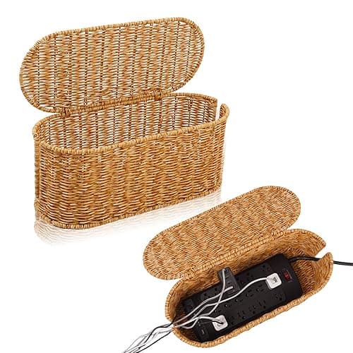 Rattan Cable Management Box
