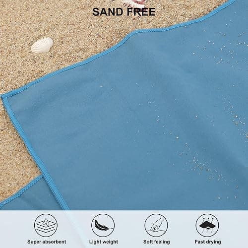 Rainleaf Microfiber Towel Perfect Travel & Gym & Camping Towel. Quick Dry - Super Absorbent - Ultra Compact - Lightweight. Suitable for Trip, Beach, Shower, Backpacking, Pool thumbnail 5