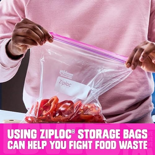 Ziploc Storage Bags Variety Pack, 190ct Total, 42ct Storage Gallon and 48ct Storage Quart, 50ct Sandwich and 50ct Snack thumbnail 3