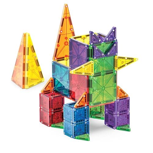MAGNA-TILES Combo 62-Piece Magnetic Construction Set, The Original Magnetic Building Brand thumbnail 7