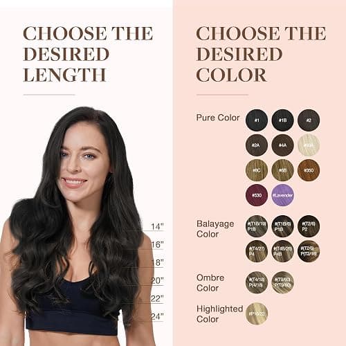 GOO GOO Clip in Hair Extensions Real Human Hair, Remy Human Hair Extensions Clip ins for Women, Natural Human Hair, 24inch 120g 7Pcs, 1 Jet black thumbnail 9