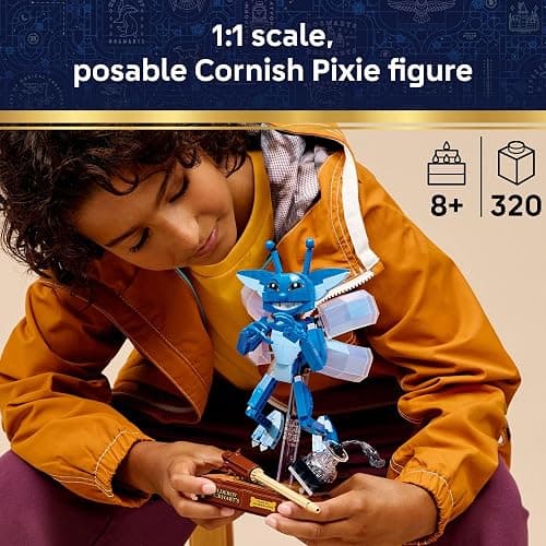 LEGO Harry Potter Cornish Pixie Building Toy for Girls & Boys - Book Shelf or Bedroom Decor for Fans - DIY Room Decoration for Kids, Ages 8+ - Gift Idea for Birthdays - 76461 thumbnail 2
