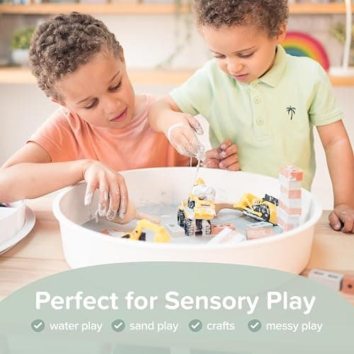 Inspire My Play Sensory Bin with Lid and Removable Storage Inserts - Sensory Bins for Toddler Crafts - Kids Sensory Toys for Autistic Children - Sensory Activities for Toddlers thumbnail 3