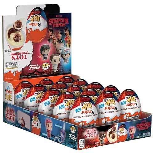 Kinder Joy Chocolate Eggs with Surprise Toy Inside, Limited Edition Stranger Things, 15 Count - Image 1