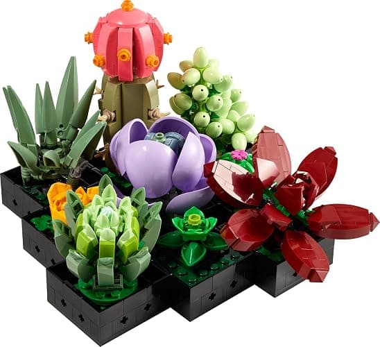 LEGO Botanicals Succulents - Build 9 Small Artificial Plants - DIY Gifts for Mothers - Home or Office Desk Décor Building Set For Adults - Botanical Collection - 10309 thumbnail 9