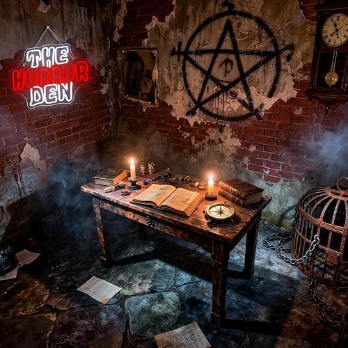 Horror Den Neon Sign Retro Scary Neon Light for Wall Decor Gothic Theme LED Light up Spooky Sign Dimmable Horror LED Signs Indoor Gothic Decor in Game Room Ideal Gifts for Scary Movie Fans thumbnail 8