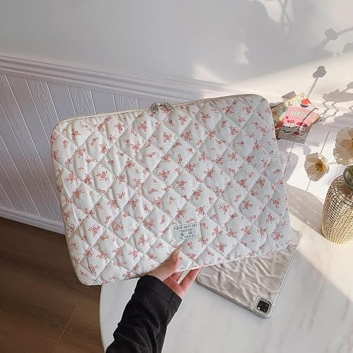 RuiDay Housse Ordinateur 13-14 Pouces, Pochette pour Ordinateur Portable Motif Floral, Compatible avec Macbook Air 13 Pouces et Macbook Pro 14 Pouces thumbnail 2