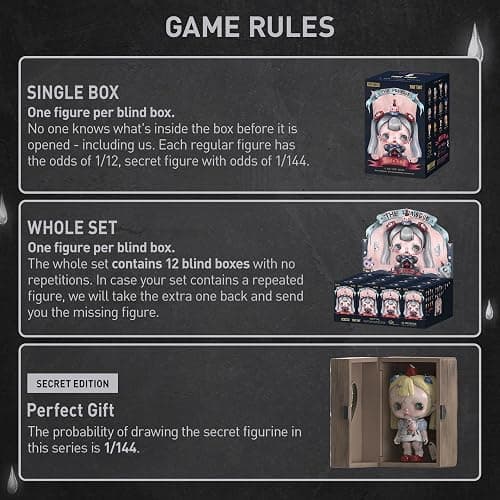 POP MART TINYTINY-Prologue Series Figures Blind Box Figures, Random Design Action Figures Collectible Toys Home Decorations, Holiday Birthday Gifts for Girls and Boys, Single Box thumbnail 4