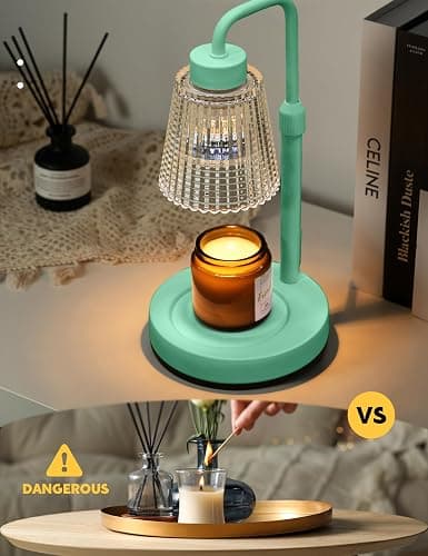 GODONLIF Candle Warmer Lamp with Timer Dimmable, Adjustable Height, House Warming Gifts New Home Room Decor, Birthday Gifts for Women Mom, Wax Warmer Lamp for Jar Candles with 2 Bulbs thumbnail 3