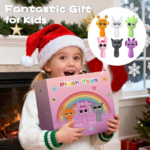 BESTVIVE Plush Figure Toys for Kids, 6PCS Horror Games Plushies Toy for Fans Soft Stuffed Animal Pillows Doll Christmas thumbnail 8