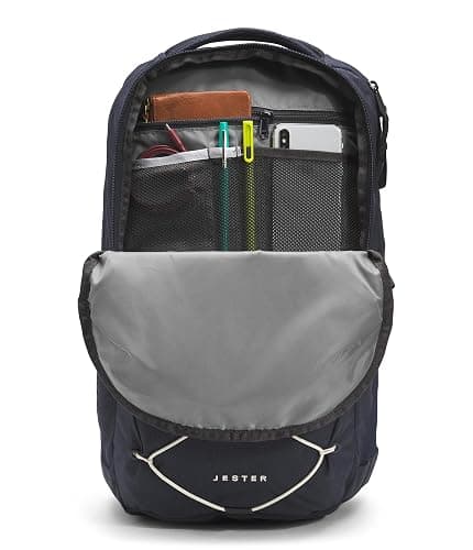 The North Face Jester Everyday Laptop Backpack - Commuter Daypack, Water Repellent, Laptop Sleeve, Aviator Navy Light Heather/Vintage White-NPF, One Size thumbnail 6