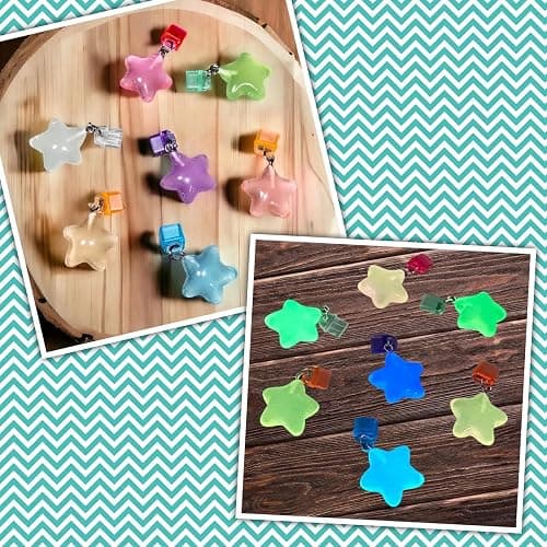 Agromusk Kindle Dust Plug Charm,7 Pack Cute Bookish Cat Bear Star Glow in the Dark Charms Compatible with Kindle Paperwhite 2021 Released,Type C/USB C Dust Plug Port Cover Accessories for IPhone Gift thumbnail 2