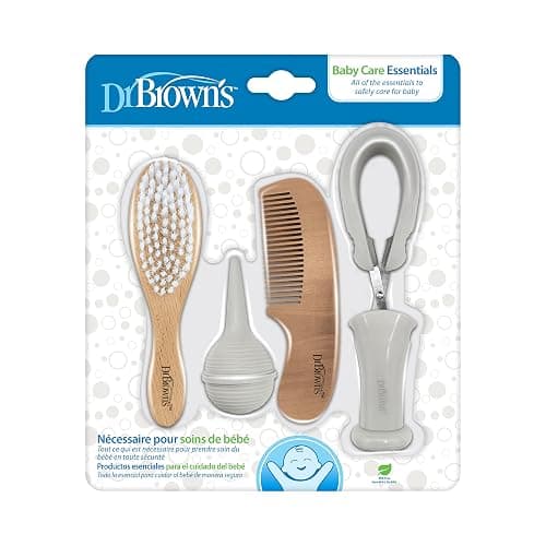 Dr. Brown's Baby Care Essentials Kit, Nail Scissors with Case, Nasal Aspirator, Cradle Cap Brush and Comb, BPA-Free thumbnail 12