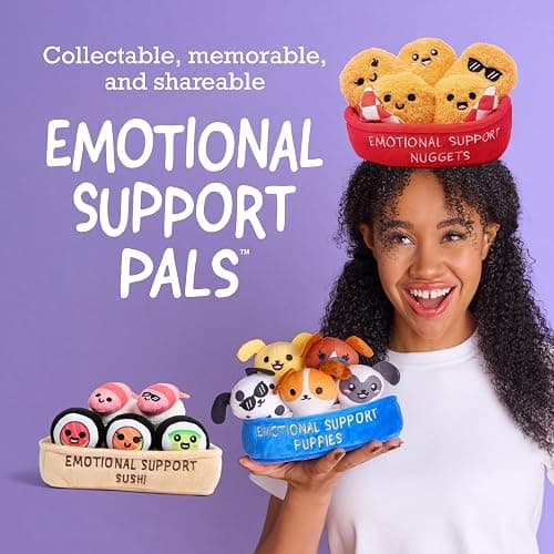 Emotional Support Sushi by Relatable - Cuddly Stuffed Animals and Toys, Squishy Toys and Plushies, Great Gift Ideas for Loved Ones of All Ages - Includes 5 Plushies with Carrying Basket thumbnail 6